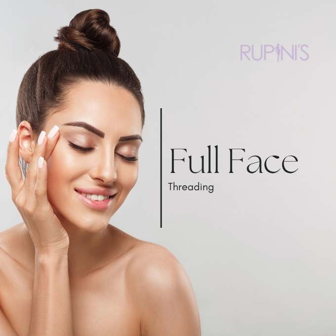 Face Threading little india at Rupini’s